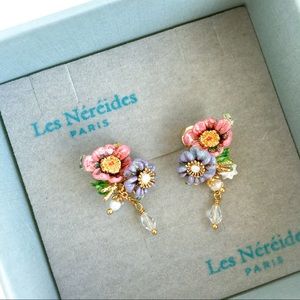 Les Nereides Jewelry Les Nereides Elegant Flower Earrings Poshmark